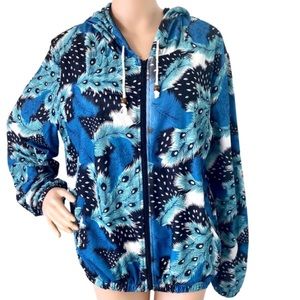 Boteley Fashion Hooded Printed Zipper Up Bomber Lined Jacket